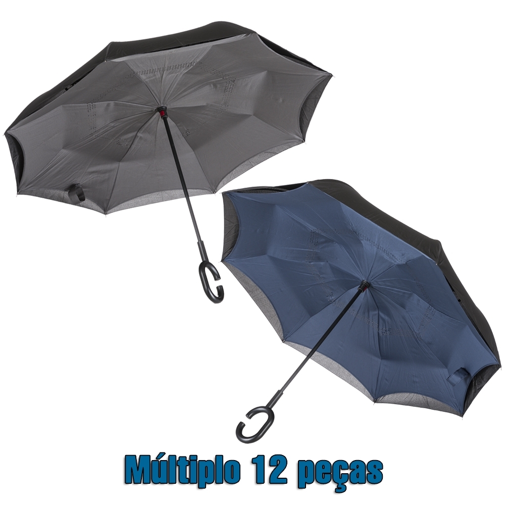 Guarda-chuva Invertido 13857 - Guarda-Chuva - Gráfica e Brindes Ipê - Patos de Minas - MG